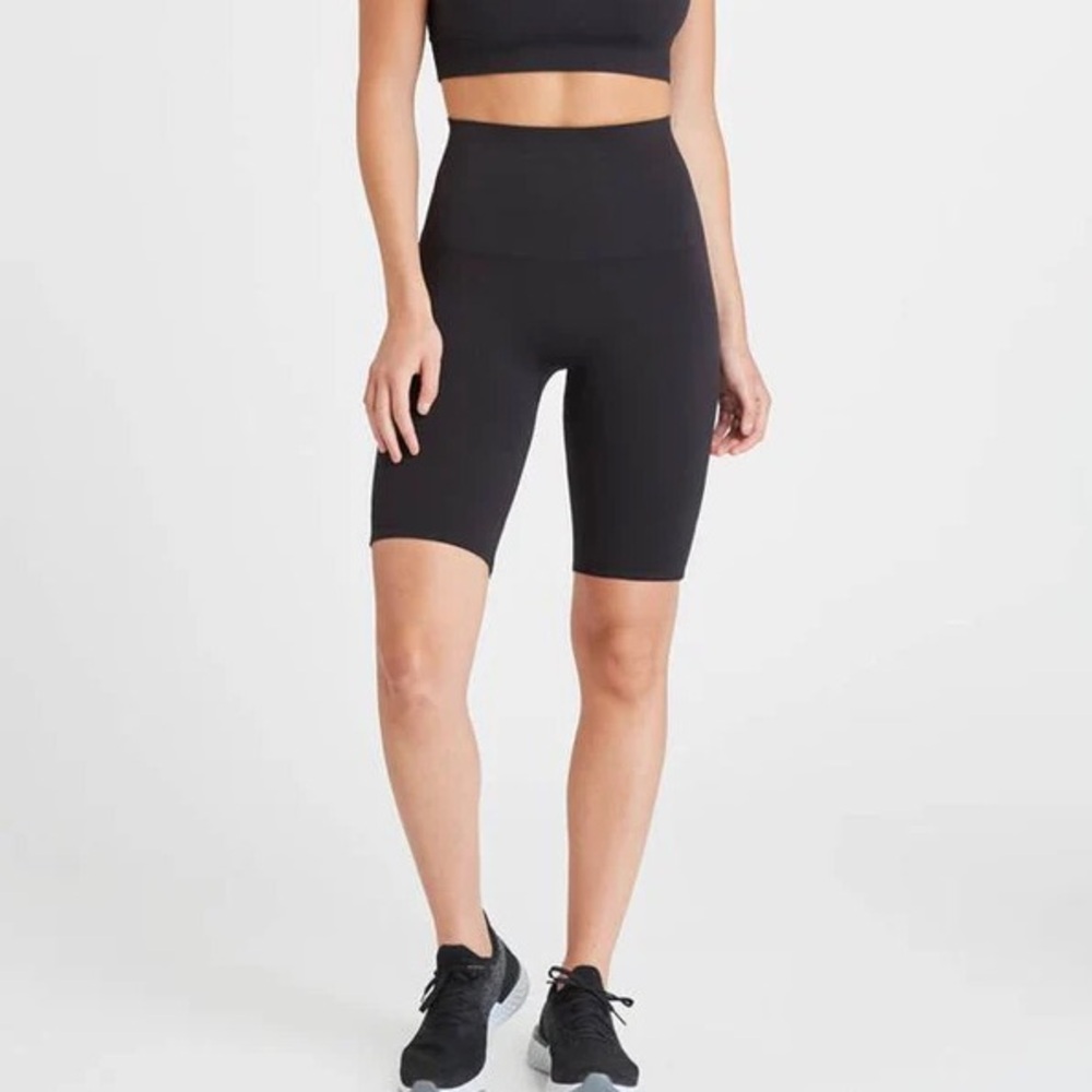 SPANX Black Bike Shorts for Active Comfort